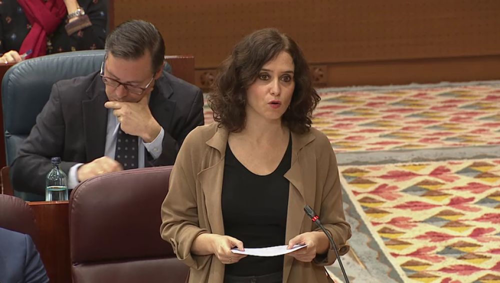 Díaz Ayuso, presidenta de la Comunidad de Madrid: "Dios no me hizo perfecta, por eso no soy de Vox"