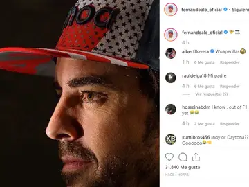 Fernando Alonso en Instagram Fernando Alonso en Instagram