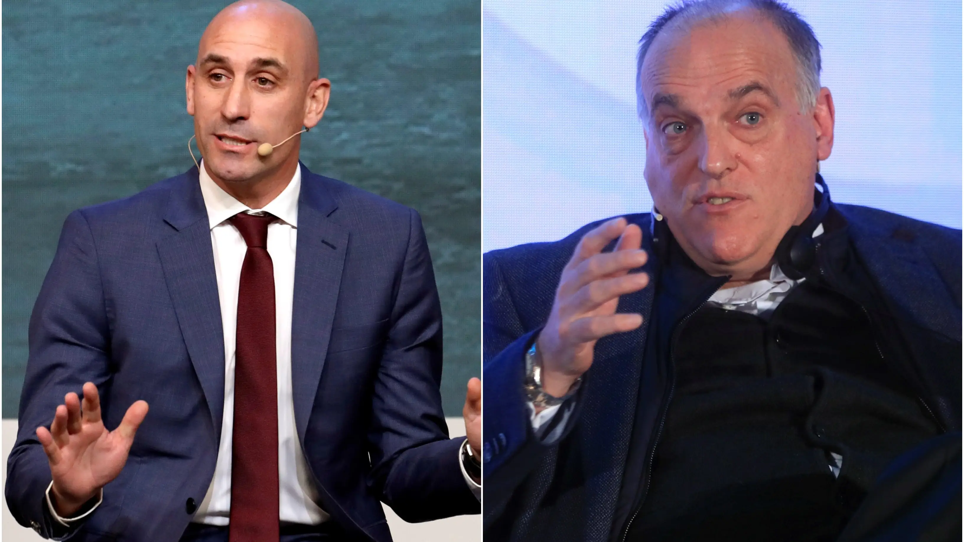 Luis Rubiales carga contra Javier Tebas Luis Rubiales carga contra Javier Tebas