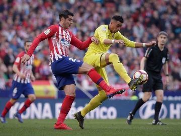 Partido entre el Atlético de Madrid y el Villarreal 