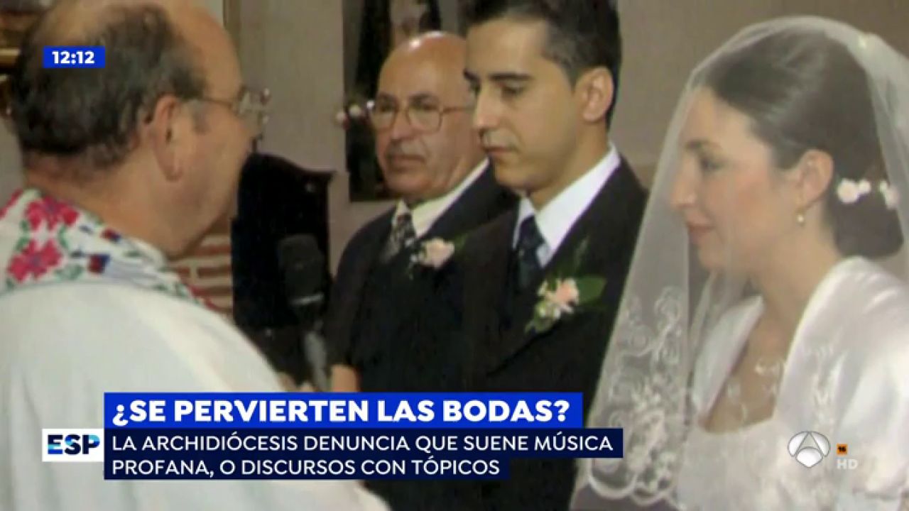 La Archidiócesis de Sevilla: "Deben acabarse las bodas de escaso gusto e inapropiadas" - Antena 3