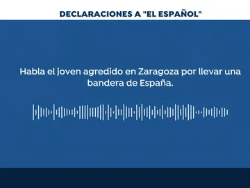 Agredido por llevar una bandera de España Agredido por llevar una bandera de España