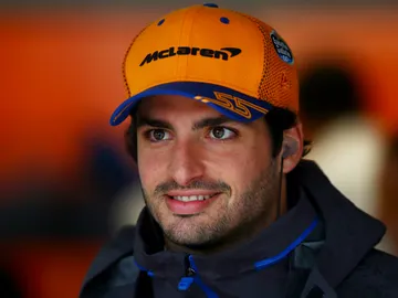Carlos Sainz, en el box de McLaren Carlos Sainz, en el box de McLaren