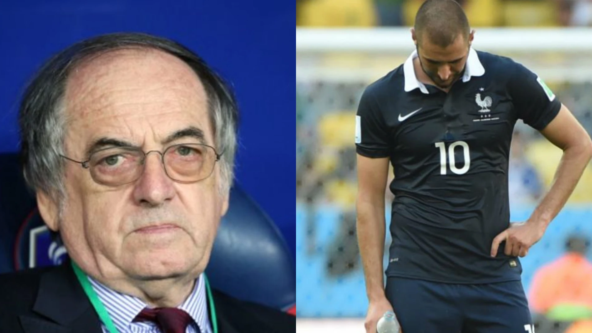 El presidente de la Federación francesa y Benzema El presidente de la Federación francesa y Benzema