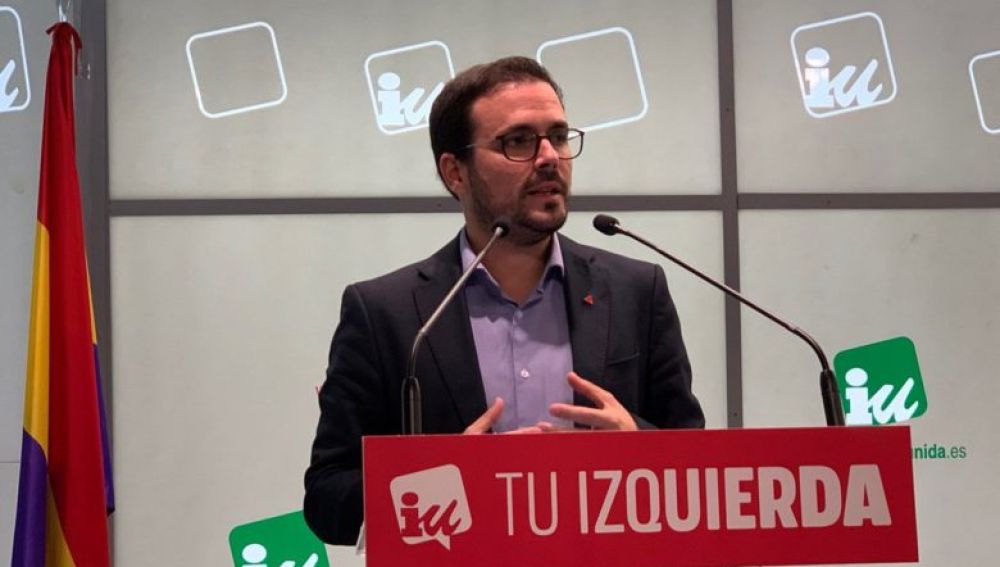 Alberto Garzón en la asamblea de IU