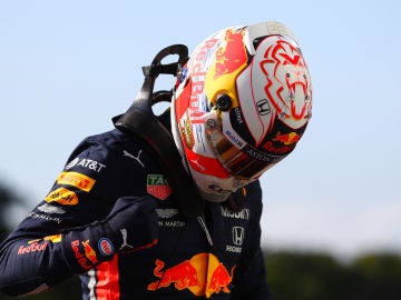 Verstappen, tras conseguir la pole en Brasil