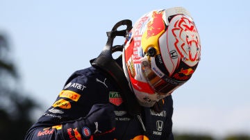 Verstappen, tras conseguir la pole en Brasil