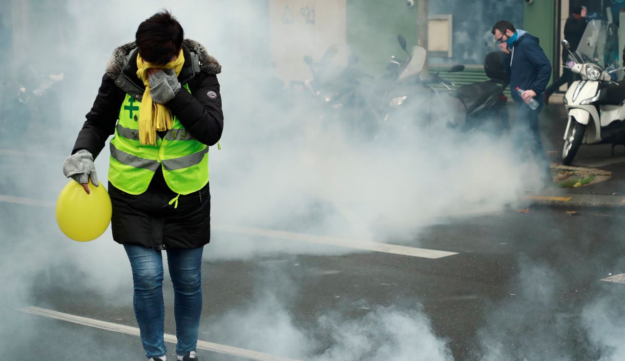 'Chalecos amarillos' en París 'Chalecos amarillos' en París