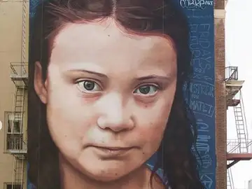 Dibujo de Greta Thunberg Dibujo de Greta Thunberg