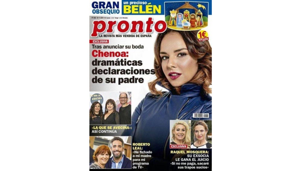 El padre de Chenoa se manifiesta sobre la boda de su hija