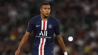 Kylian Mbappé durante un partido con el PSG Kylian Mbappé durante un partido con el PSG