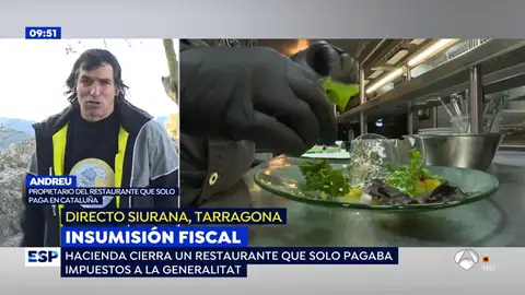 Hacienda embarga el restaurante a un independentista que decidió pagar sólo impuestos catalanes Hacienda embarga el restaurante a un independentista que decidió pagar sólo impuestos catalanes