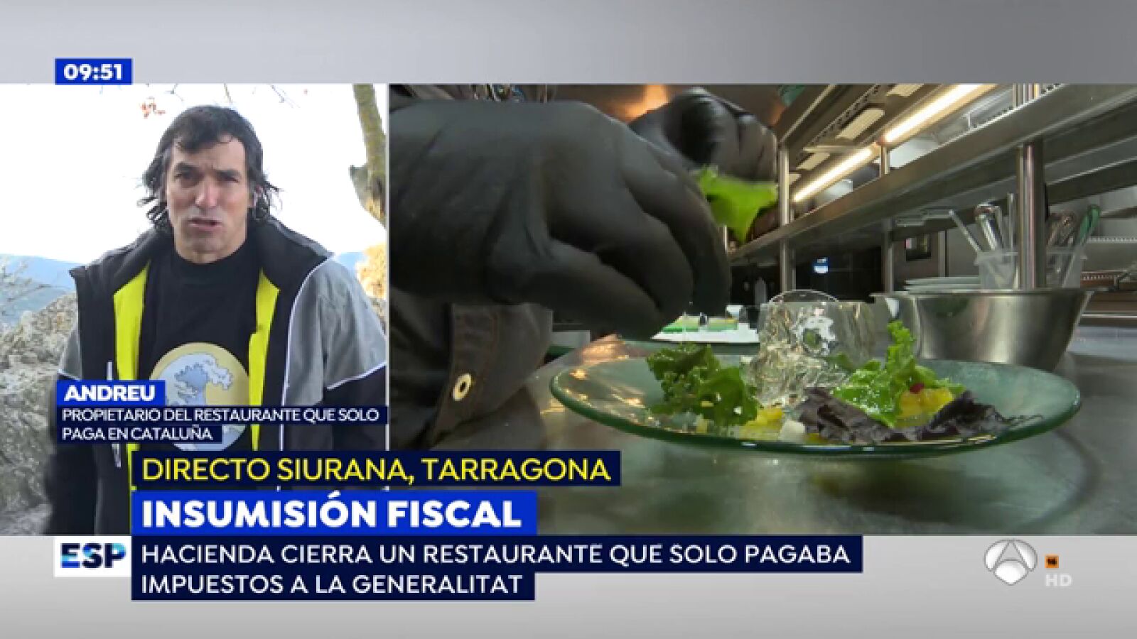 Hacienda embarga el restaurante a un independentista que decidió pagar sólo impuestos catalanes