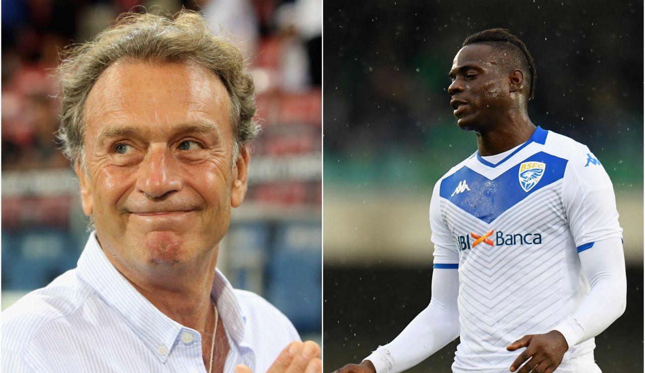 Massimo Cellino y Mario Balotelli Massimo Cellino y Mario Balotelli