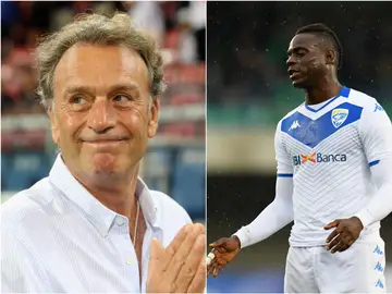 Massimo Cellino y Mario Balotelli Massimo Cellino y Mario Balotelli