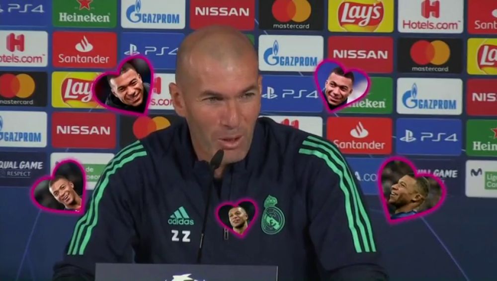 Zidane, sobre Mbappé: "Estoy enamorado de él desde hace tiempo"