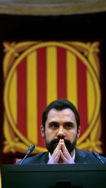 El presidente del Parlament de Cataluña, Roger Torrent