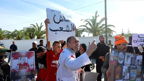 Protestas por la condena de un rapero en Marruecos Protestas por la condena de un rapero en Marruecos