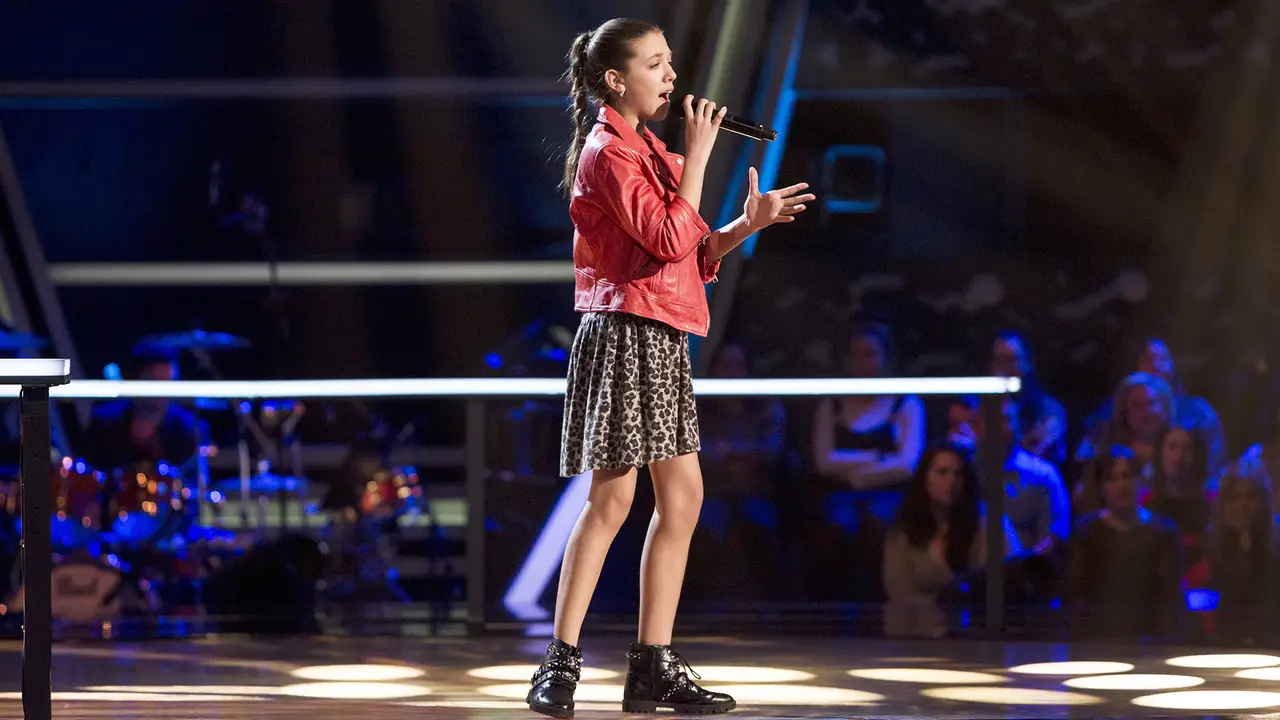 Patricia García canta ‘Cai’ en los Asaltos de ‘La Voz Kids’