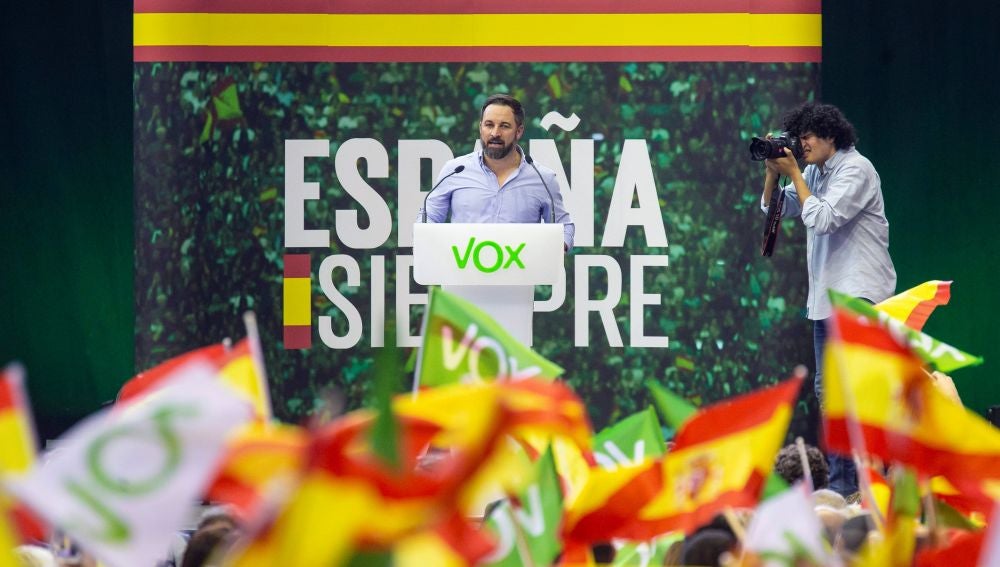 El presidente de Vox, Santiago Abascal