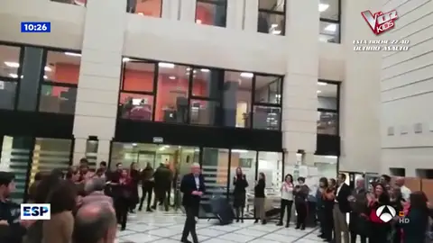 Manuel Gómez, recibido entre aplausos Manuel Gómez, recibido entre aplausos