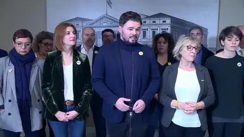 Gabriel Rufián: "Como Sánchez es un derrotado se le puede sentar" Gabriel Rufián: "Como Sánchez es un derrotado se le puede sentar"