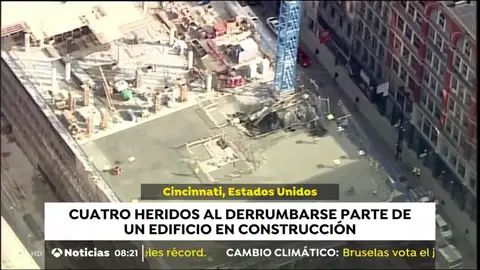 Se derrumba parte de un edificio de construcción en Cincinnati y deja al menos cuatro heridos y un desaparecido Se derrumba parte de un edificio de construcción en Cincinnati y deja al menos cuatro heridos y un desaparecido