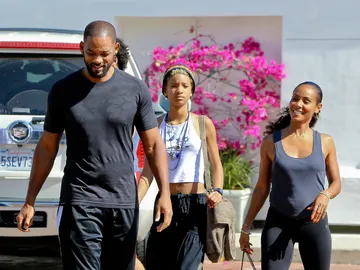 Will Smith junto a su mujer Jada Pinket y su hija Willow Will Smith junto a su mujer Jada Pinket y su hija Willow