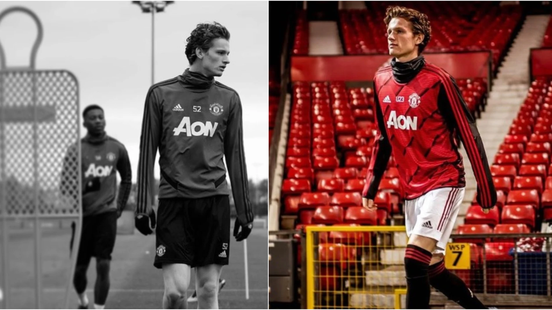 Max Tyalor entrenando con el United Max Tyalor entrenando con el United