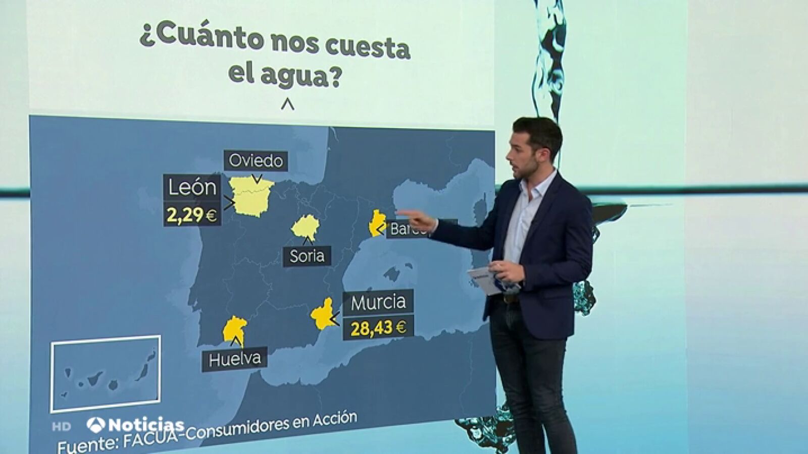 El mapa del agua en España: las ciudades que más y menos pagan en la factura