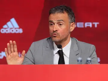 Luis Enrique, en su presentación con la selección española Luis Enrique, en su presentación con la selección española