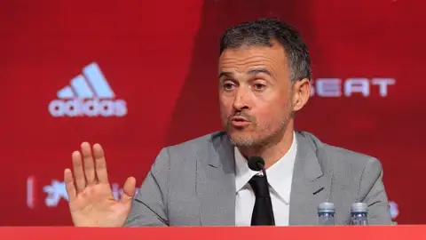 Luis Enrique, en su presentación con la selección española Luis Enrique, en su presentación con la selección española