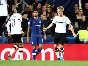 Wass celebra su gol al Chelsea Wass celebra su gol al Chelsea