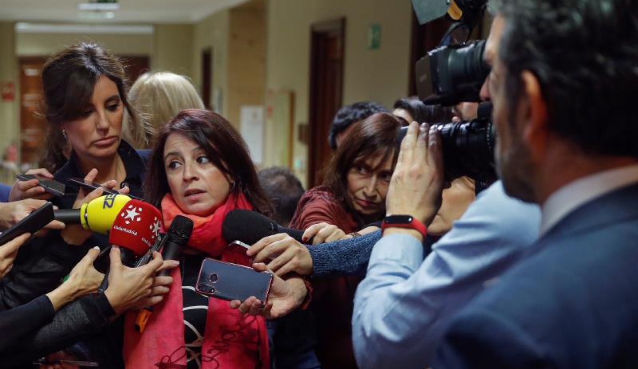 La portavoz del PSOE, Adriana Lastra La portavoz del PSOE, Adriana Lastra
