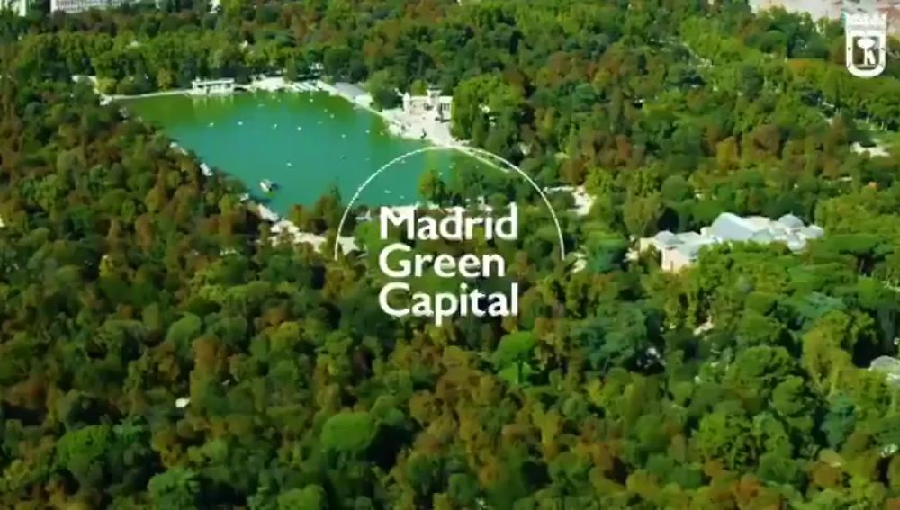 El lema "Green Capital", un premio de la UE que Madrid usa como eslogan de la Cumbre del Clima 