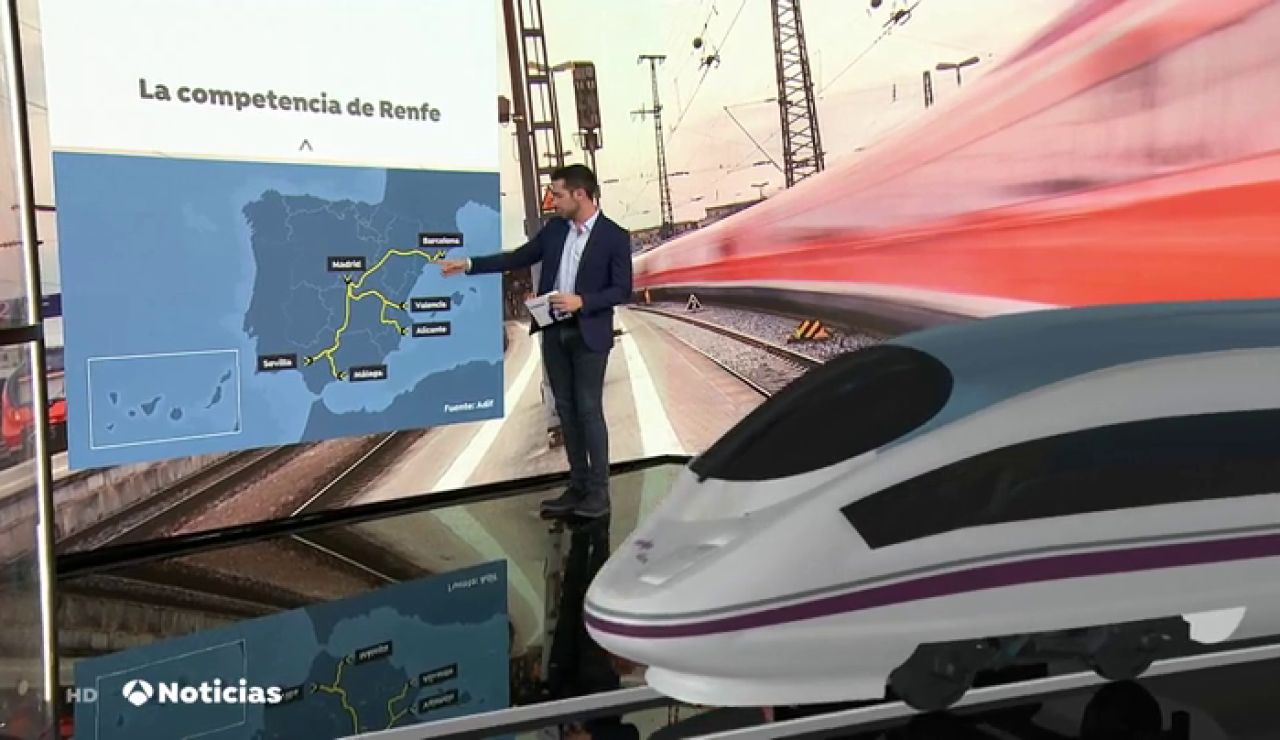 Renfe tendrá que competir en las vías españolas con los operadores públicos italiano y francés Renfe tendrá que competir en las vías españolas con los operadores públicos italiano y francés