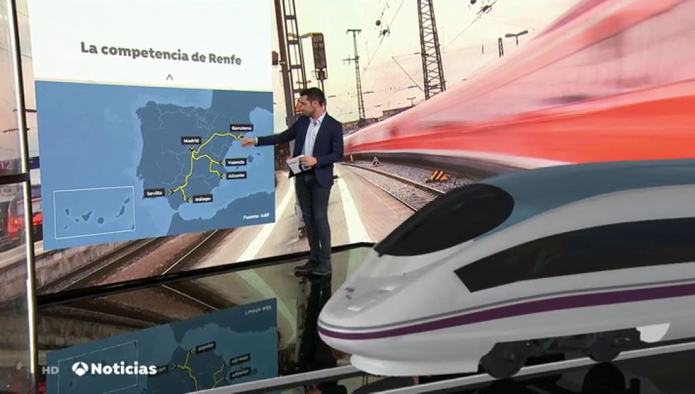 Renfe tendrá que competir en las vías españolas con los operadores públicos italiano y francés  
