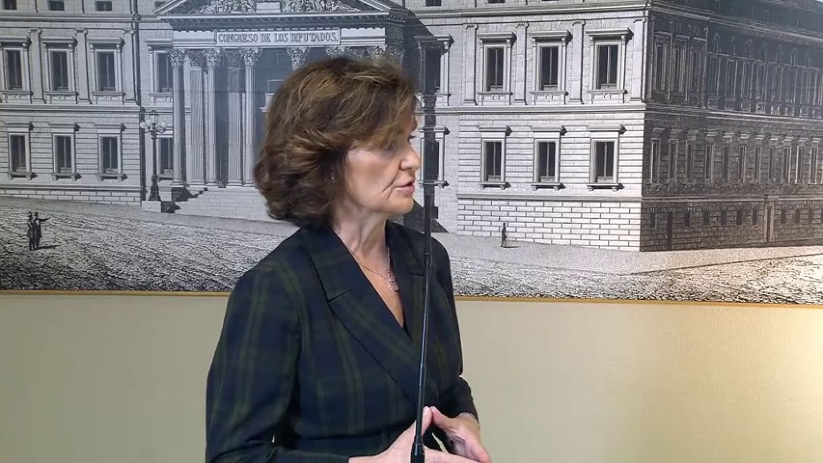 Carmen Calvo: 'El PSOE no va a hablar en ningún caso del derecho de autodeterminación con los independendistas'