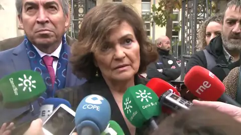Carmen Calvo: "Estamos en un momento límite" Carmen Calvo: "Estamos en un momento límite"