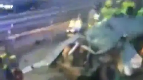 Un kamikaze muere y deja 14 heridos al chocar con seis vehículos en la AP-7 en Murcia Un kamikaze muere y deja 14 heridos al chocar con seis vehículos en la AP-7 en Murcia