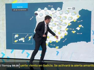 La previsión del tiempo.