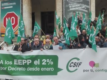 Csif se ha concentrado frente a la Subdelegación del Gobierno en Ciudad Real