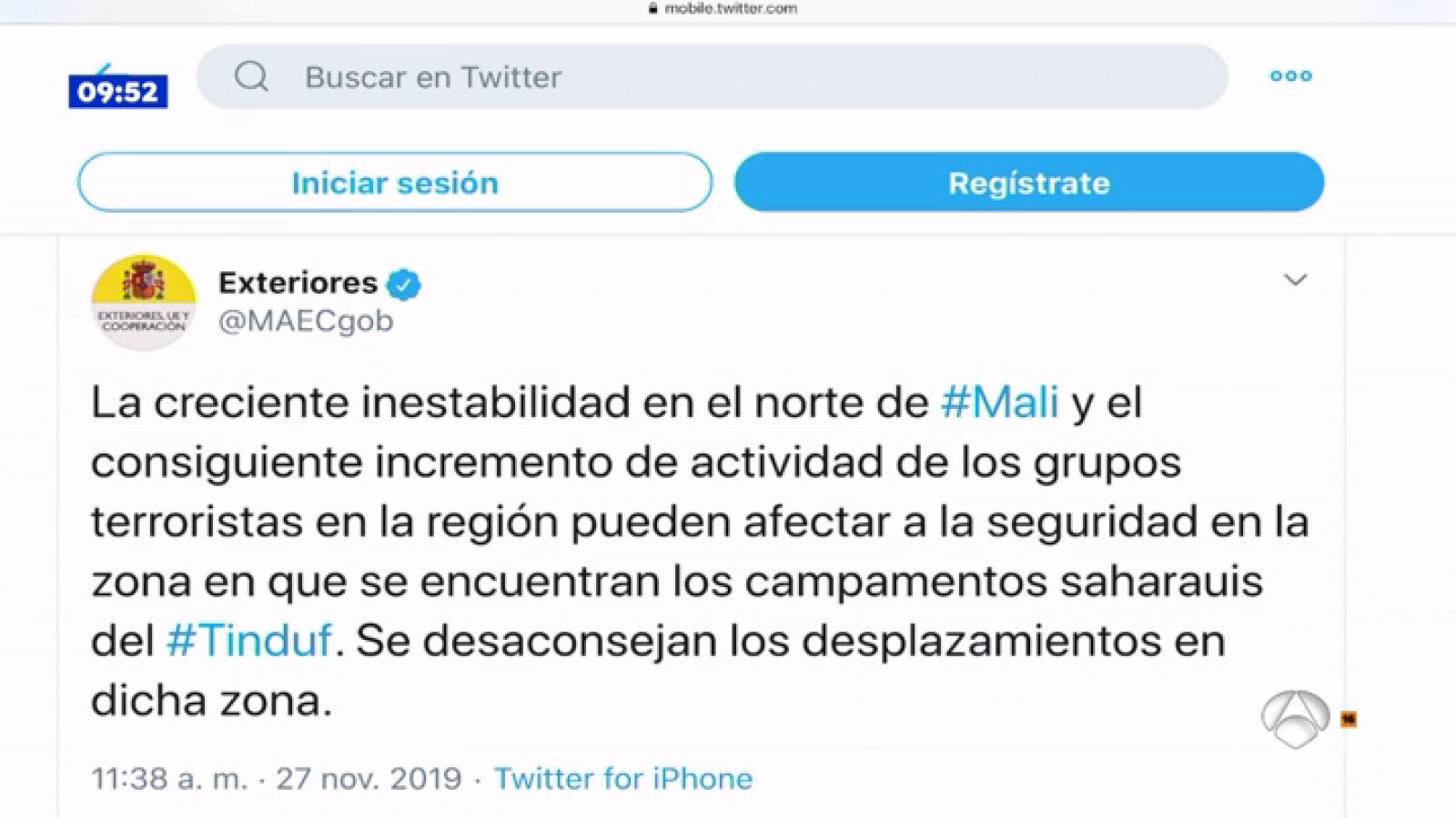 Exteriores alerta del riesgo de atentado contra españoles en los campamentos del Sáhara 