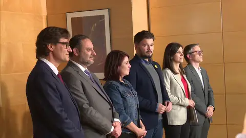 Comienza la reunión entre PSOE y ERC Comienza la reunión entre PSOE y ERC