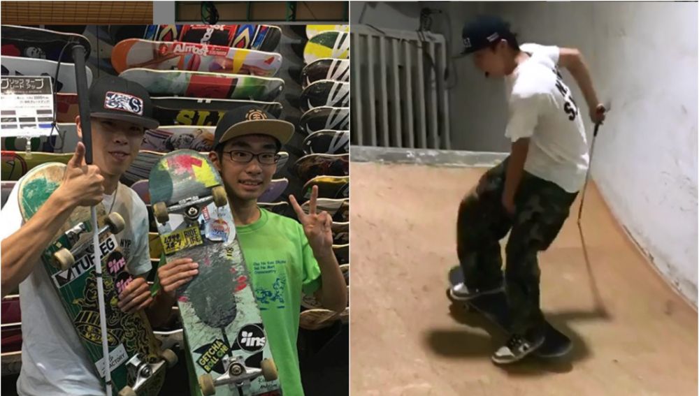 El 'skater' ciego que se ha hecho viral en redes sociales