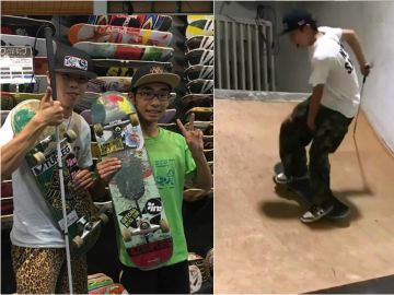 El 'skater' ciego que se ha hecho viral en redes sociales