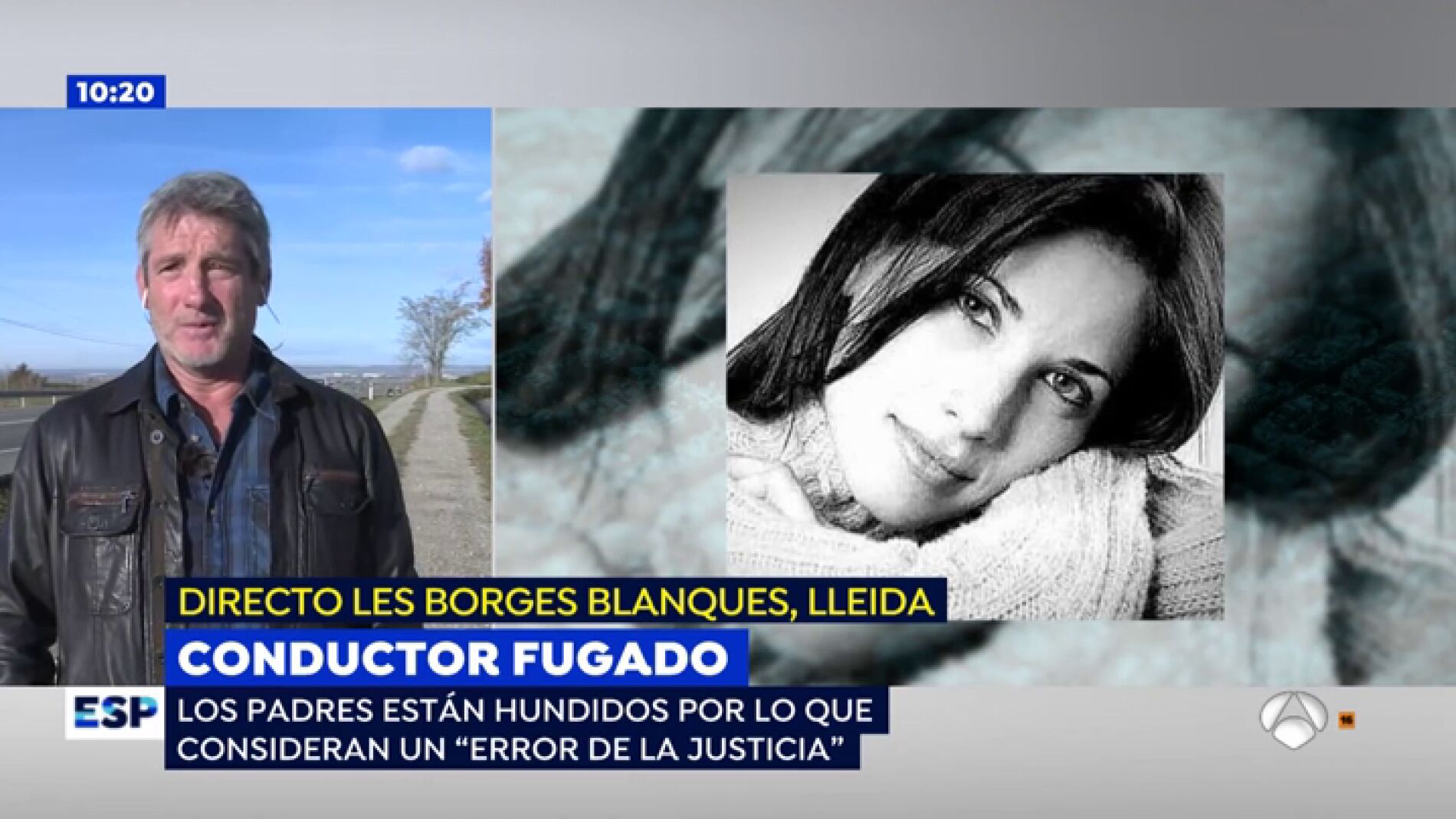 Conductor fugado.