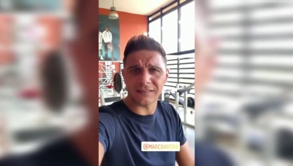Joaquín Sánchez reta a Marc Bartra a un partido de tenis: "Ve poniendo fecha que te voy a dar la del tigre"