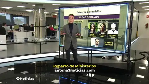 Veinte ministerios y cuatro para Podemos, el reparto de Gobierno entre Sánchez e Iglesias Veinte ministerios y cuatro para Podemos, el reparto de Gobierno entre Sánchez e Iglesias