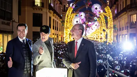 Antonio Banderas en el encendido de luces de Málaga Antonio Banderas en el encendido de luces de Málaga
